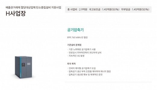 2026년 배출권거래제 할당대상업체 탄소중립설비 지원사업